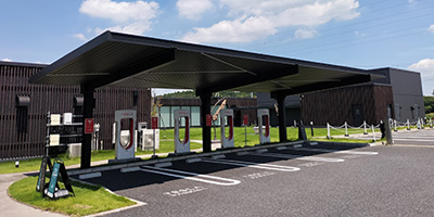 スチール製 1本足カーポート